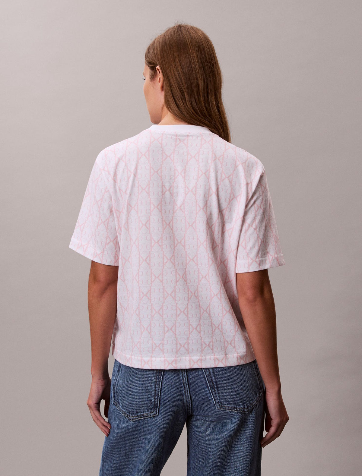 Calvin Klein Allover Monogram Boxy T-Shirt