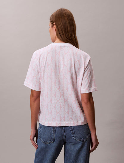 Calvin Klein Allover Monogram Boxy T-Shirt