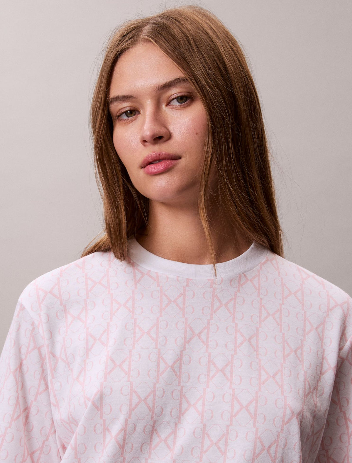 Calvin Klein Allover Monogram Boxy T-Shirt