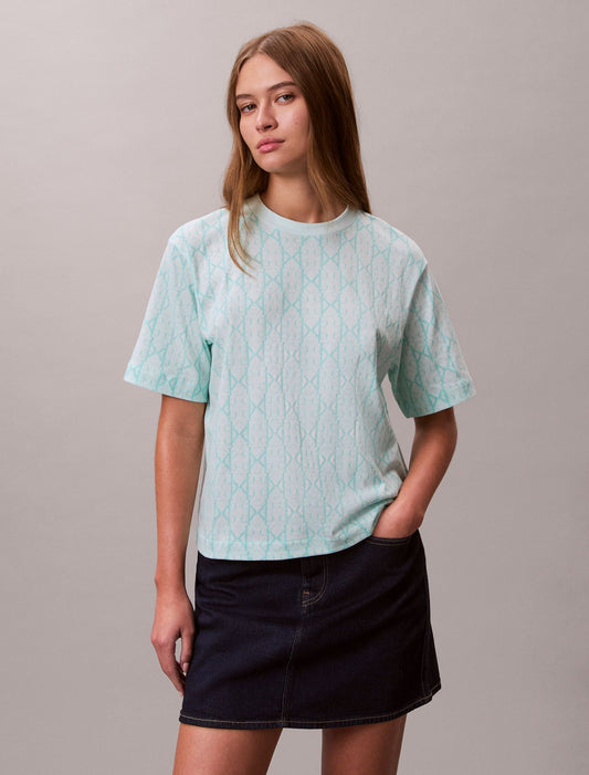 Calvin Klein Allover Monogram Boxy T-Shirt