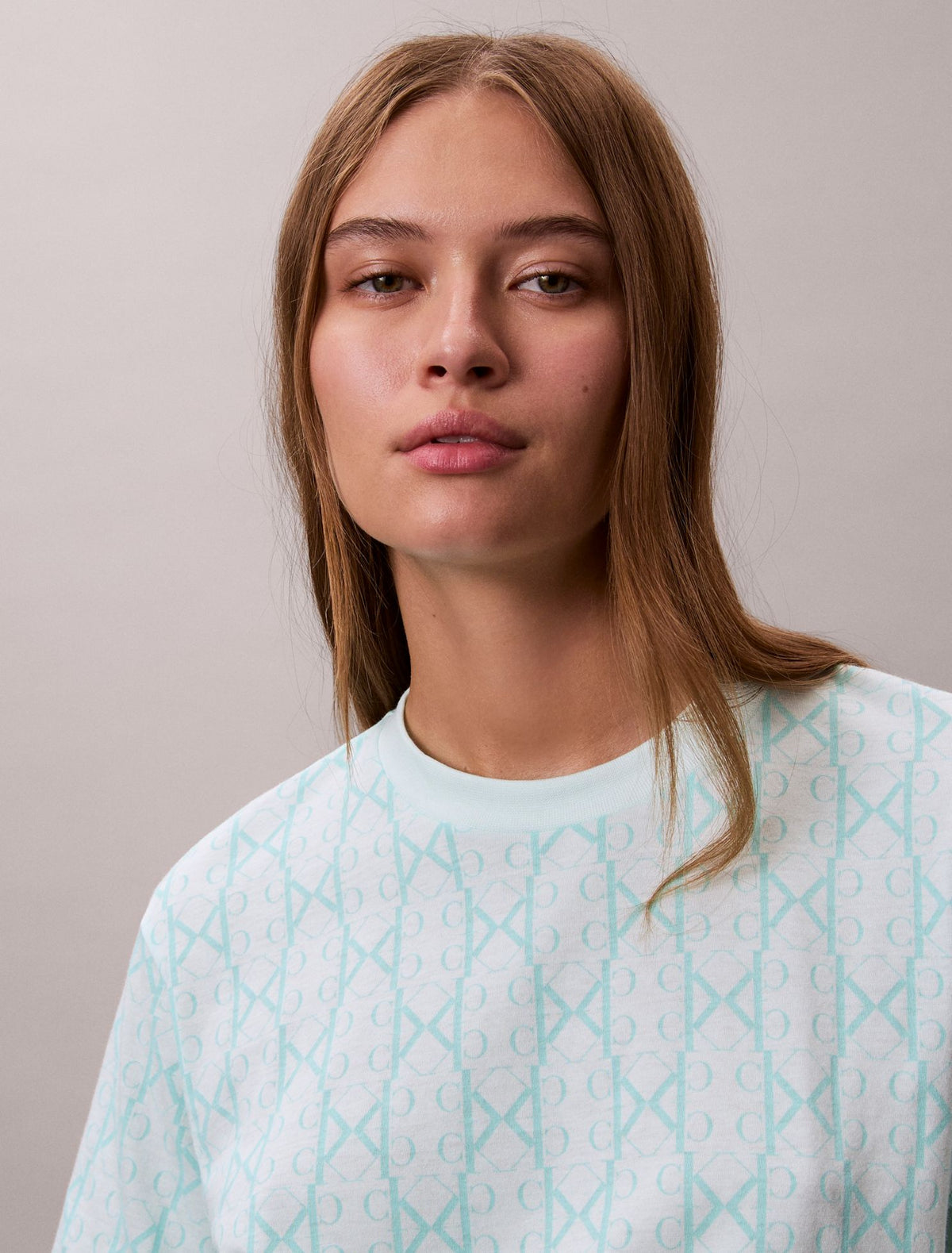 Calvin Klein Allover Monogram Boxy T-Shirt