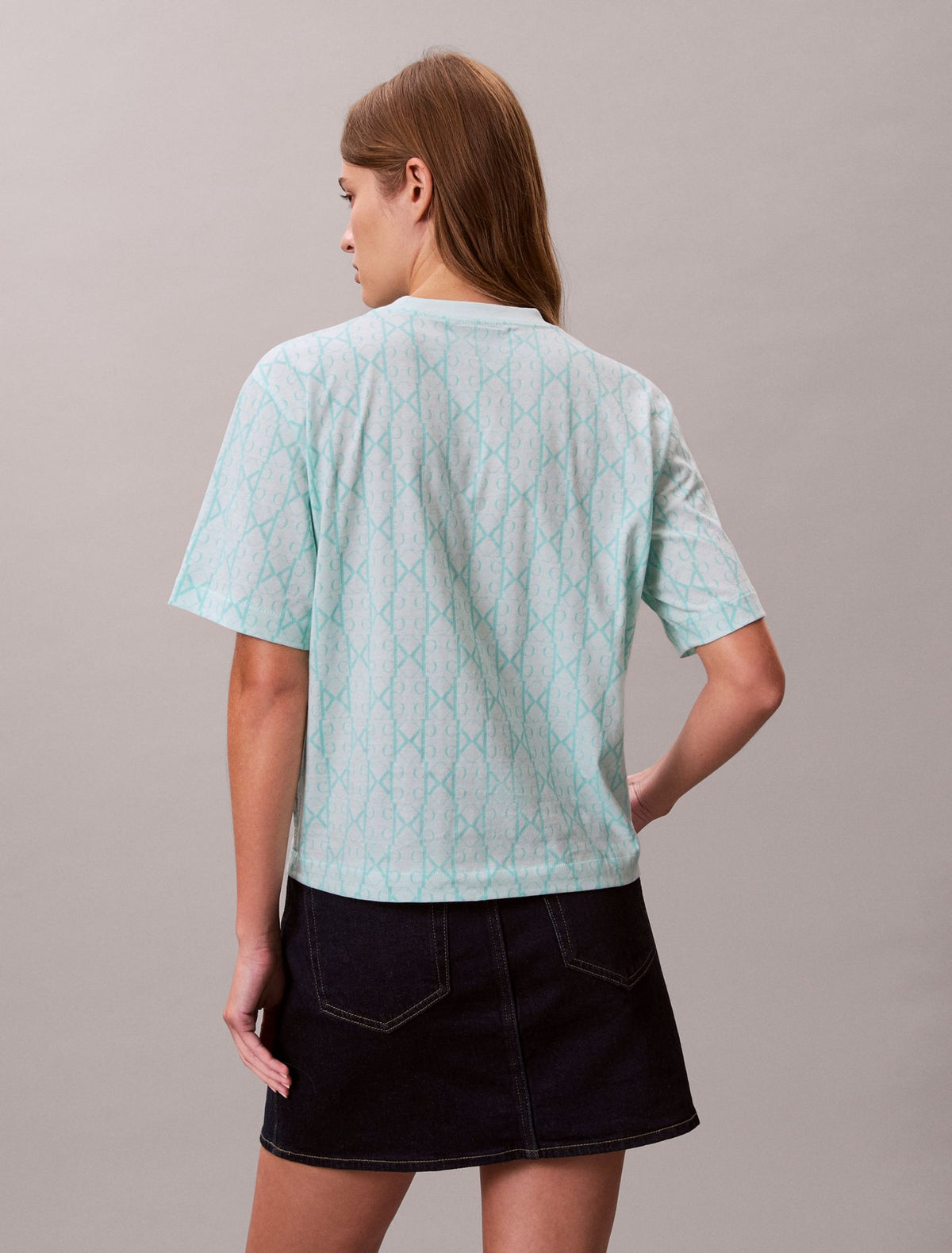 Calvin Klein Allover Monogram Boxy T-Shirt