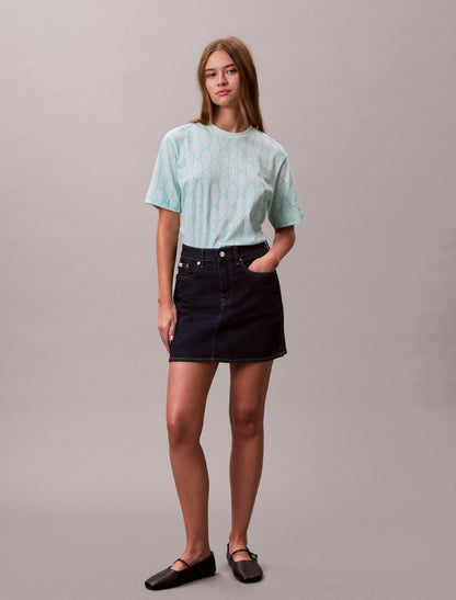 Calvin Klein Allover Monogram Boxy T-Shirt