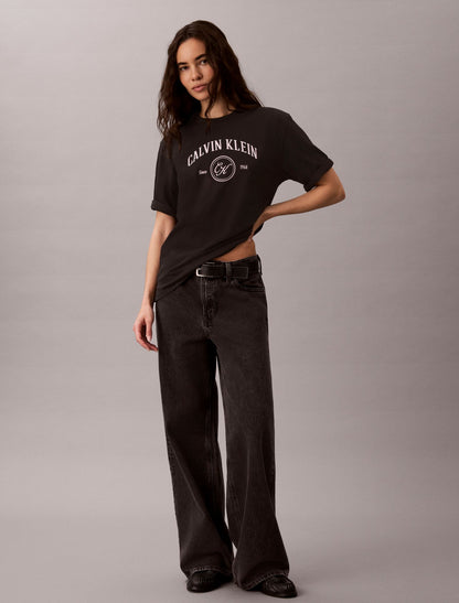 Calvin Klein Arch Varsity Logo Graphic Relaxed T-Shirt
