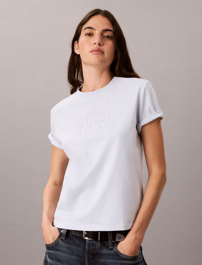 Calvin Klein Embossed Calvin Klein Logo Tee