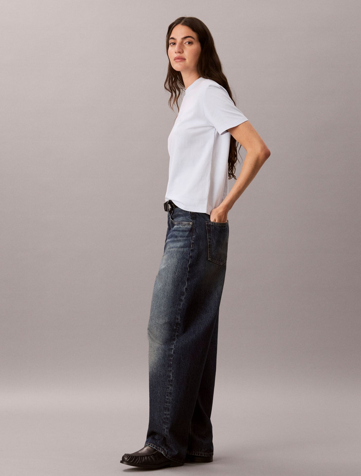 Calvin Klein Embossed Calvin Klein Logo Tee