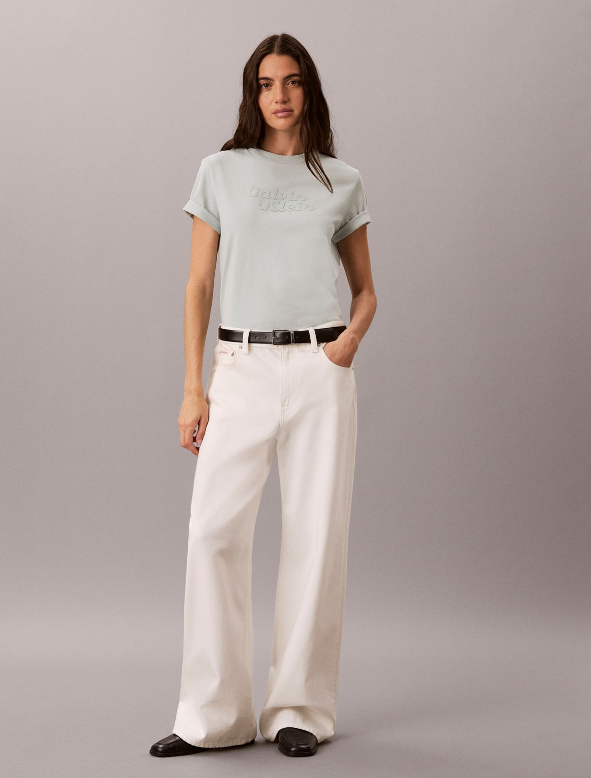 Calvin Klein Embossed Calvin Klein Logo Tee