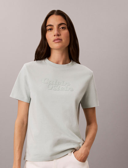 Calvin Klein Embossed Calvin Klein Logo Tee