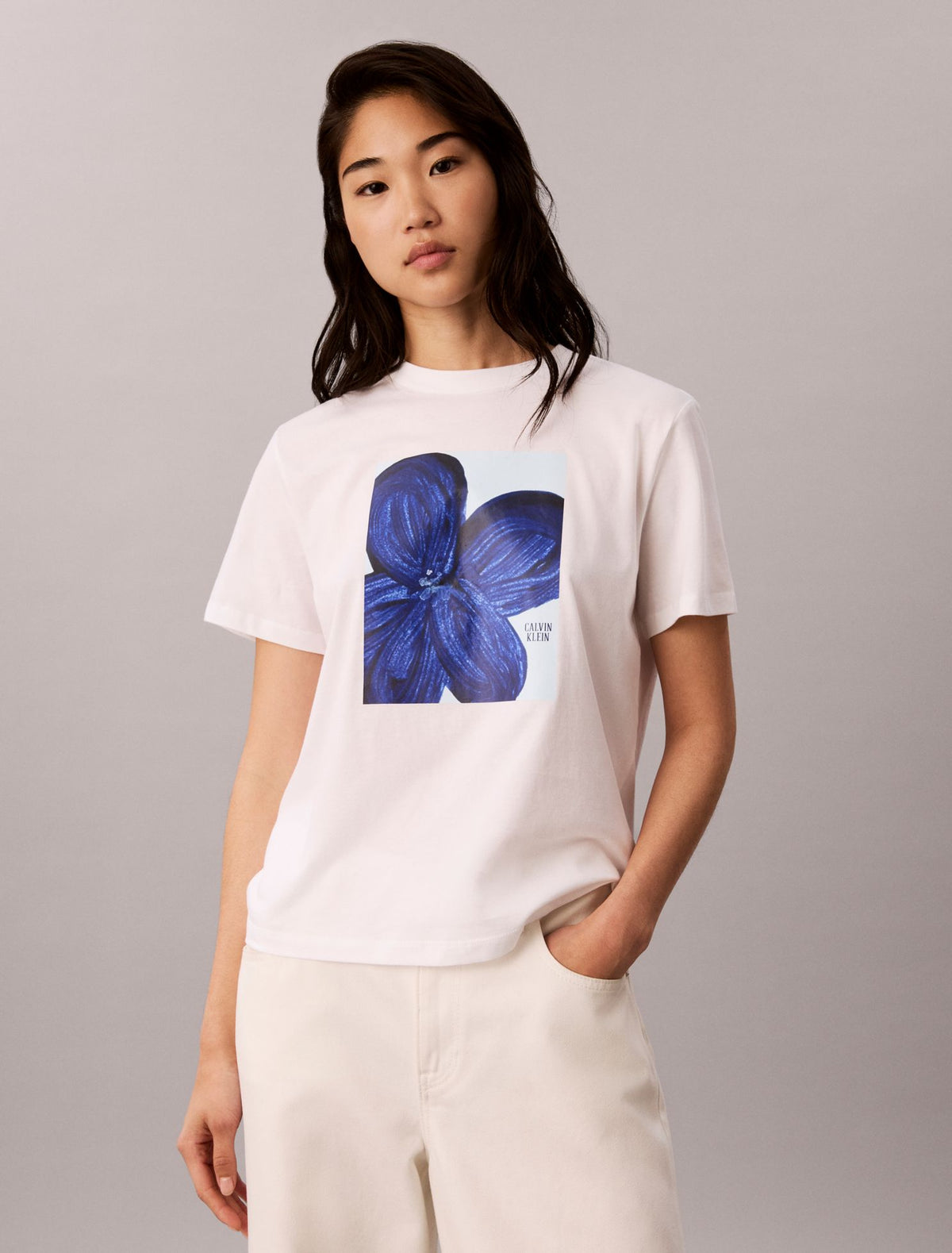 Calvin Klein Floral Graphic Logo Tee