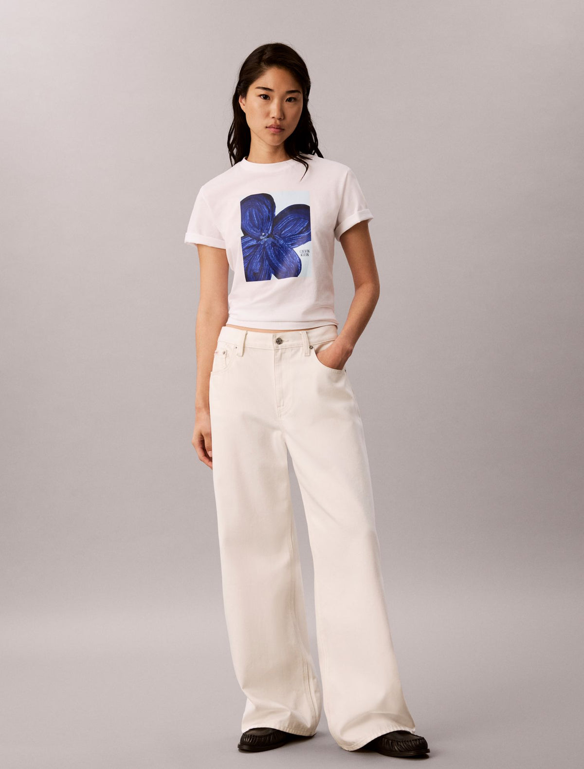 Calvin Klein Floral Graphic Logo Tee