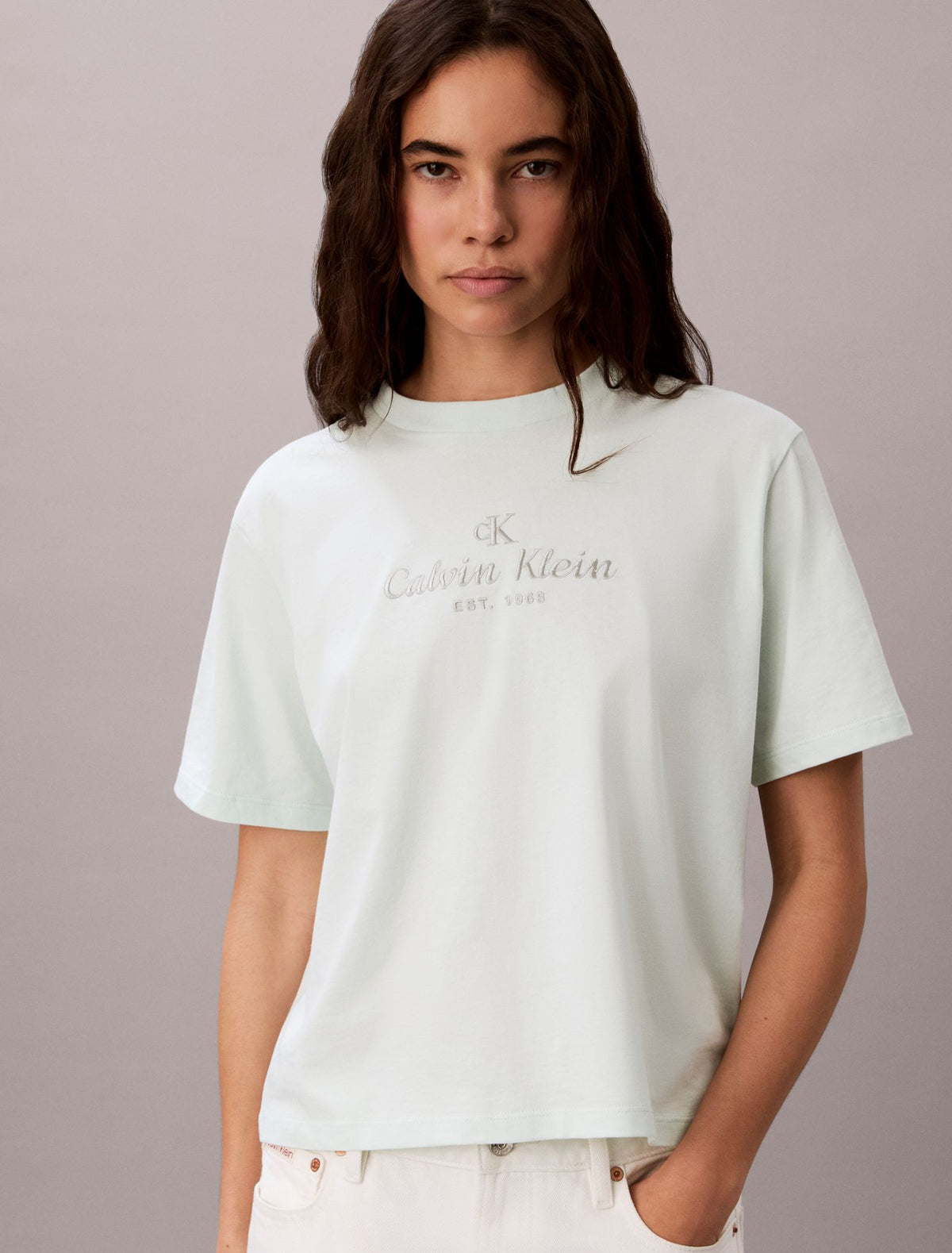 Calvin Klein Crest Logo Boxy Tee