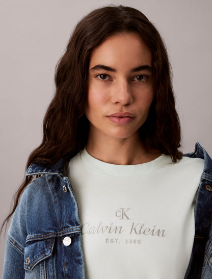 Calvin Klein Crest Logo Boxy Tee