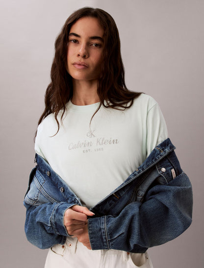 Calvin Klein Crest Logo Boxy Tee