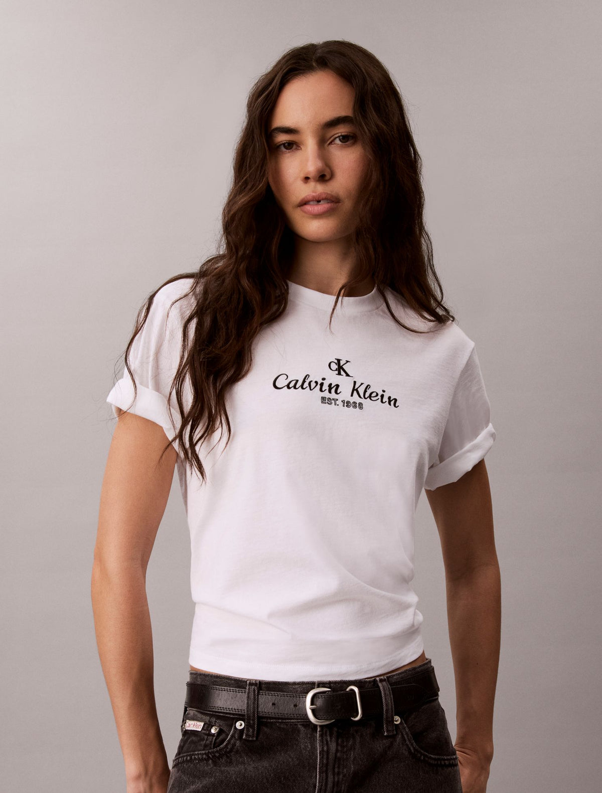 Calvin Klein Crest Logo Boxy Tee