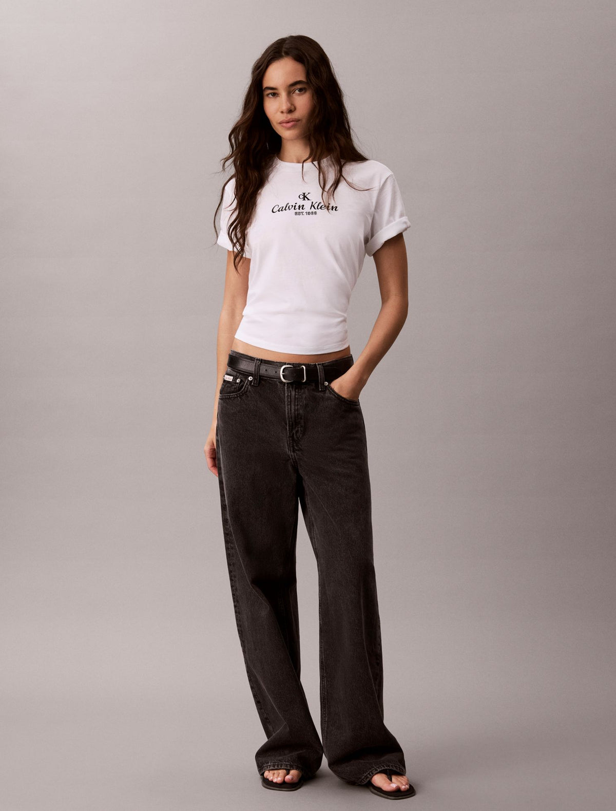 Calvin Klein Crest Logo Boxy Tee