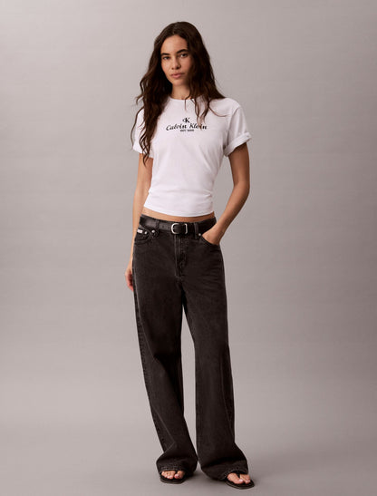Calvin Klein Crest Logo Boxy Tee