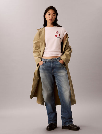 Calvin Klein Hearts Print Boxy Tee