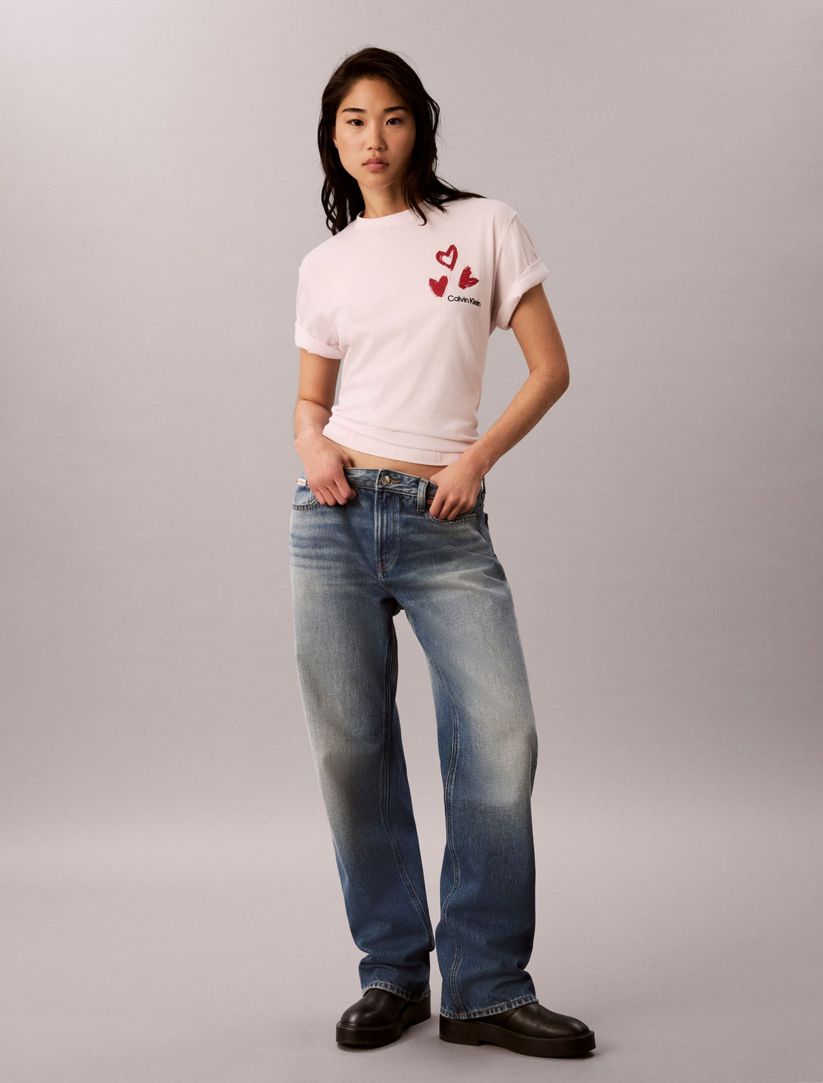 Calvin Klein Hearts Print Boxy Tee