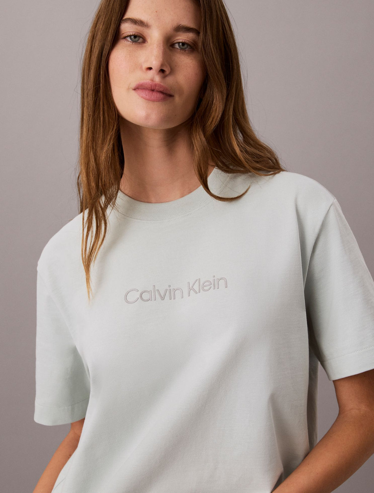 Calvin Klein Metallic Logo Boxy Tee