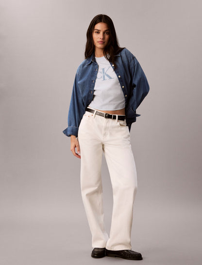 Calvin Klein Denim Monologo Boxy T-Shirt