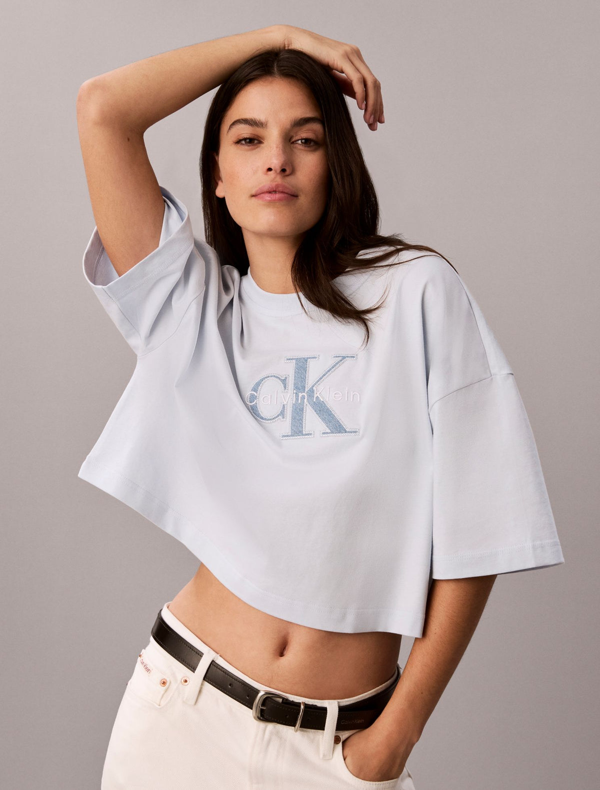 Calvin Klein Denim Monologo Boxy T-Shirt