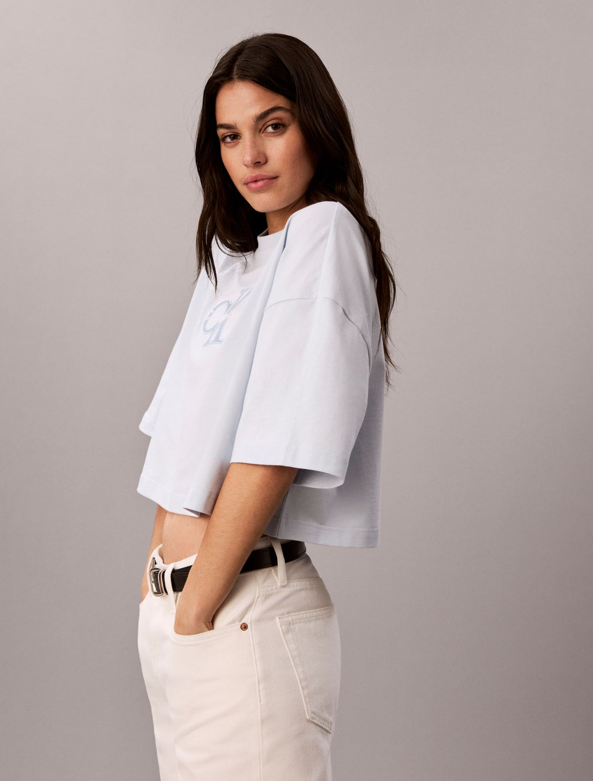 Calvin Klein Denim Monologo Boxy T-Shirt