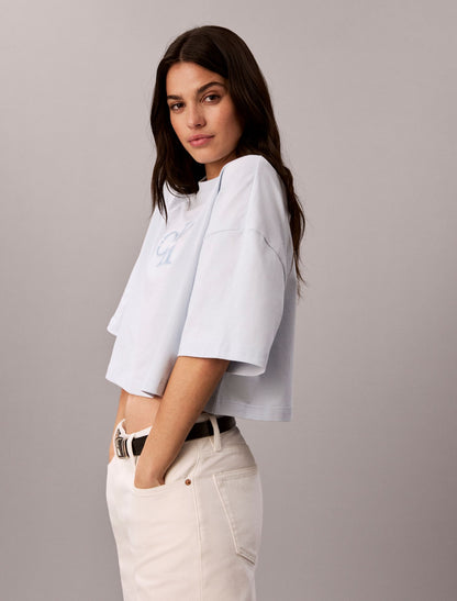 Calvin Klein Denim Monologo Boxy T-Shirt