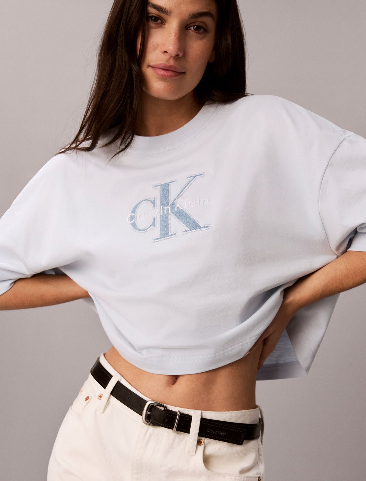 Calvin Klein Denim Monologo Boxy T-Shirt