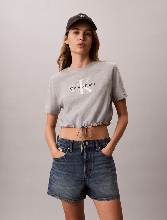 Calvin Klein Monologo Cropped T-Shirt