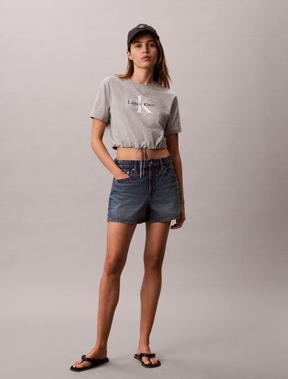 Calvin Klein Monologo Cropped T-Shirt