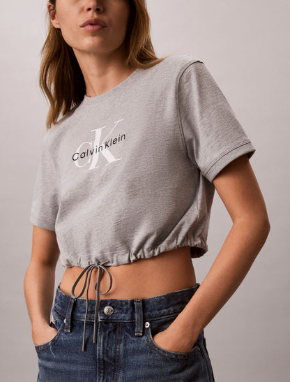 Calvin Klein Monologo Cropped T-Shirt