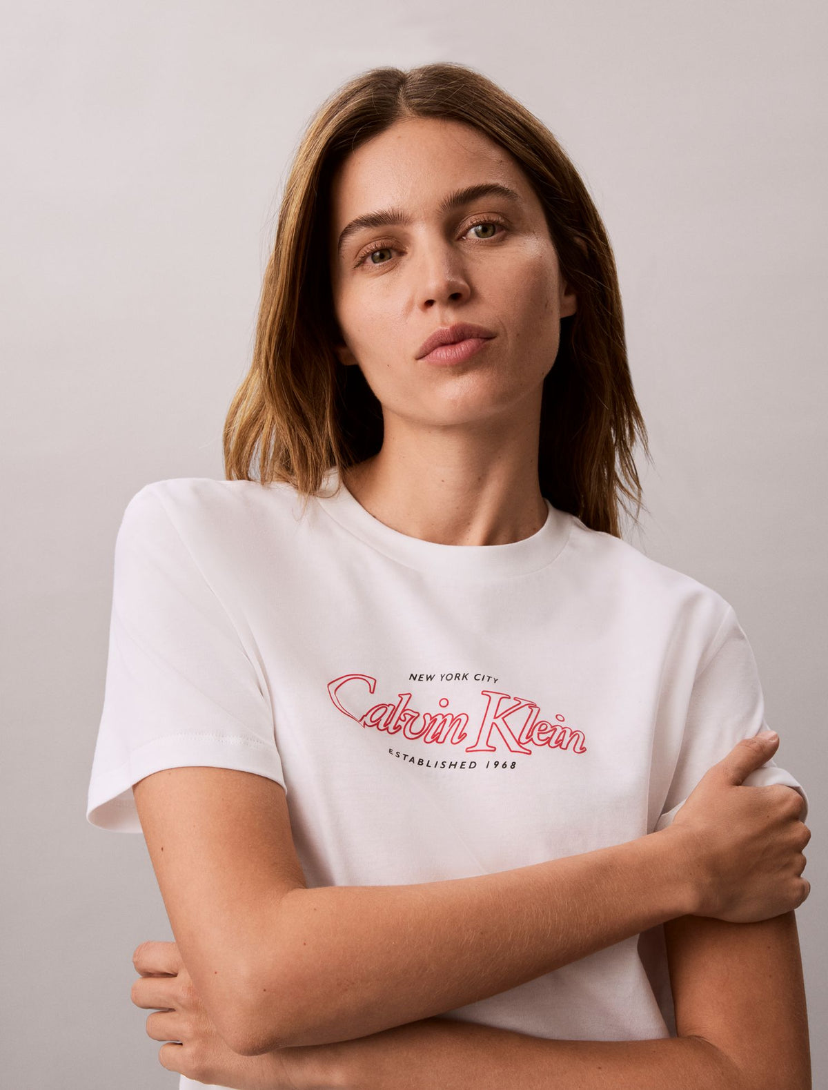 Calvin Klein Outline Calvin Klein Logo Graphic Tee