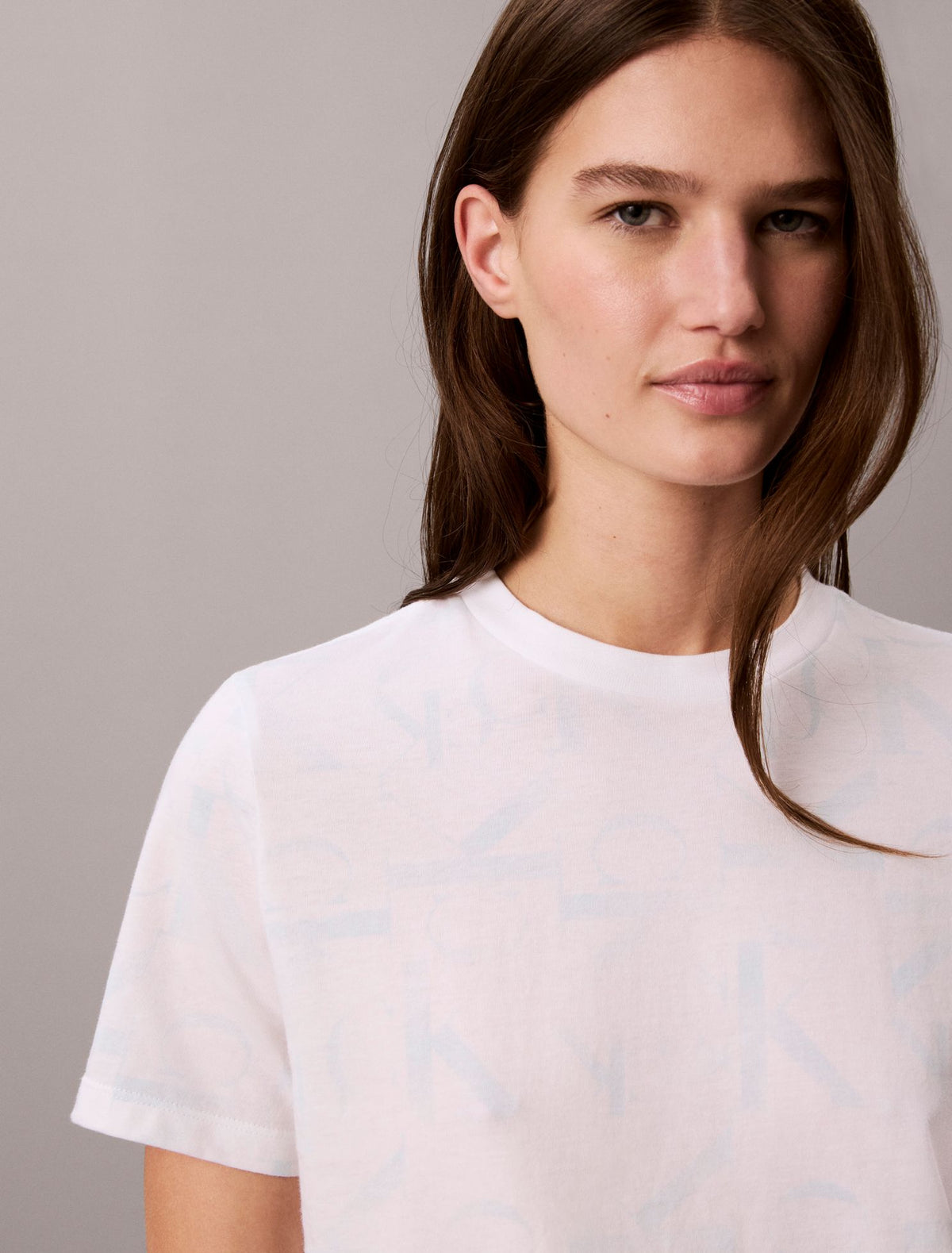 Calvin Klein Allover Faded Monogram Classic T-Shirt