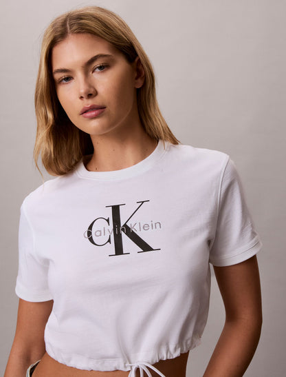 Calvin Klein Monologo Cropped T-Shirt