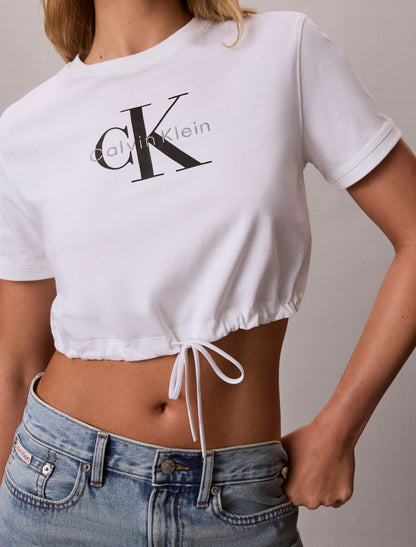 Calvin Klein Monologo Cropped T-Shirt