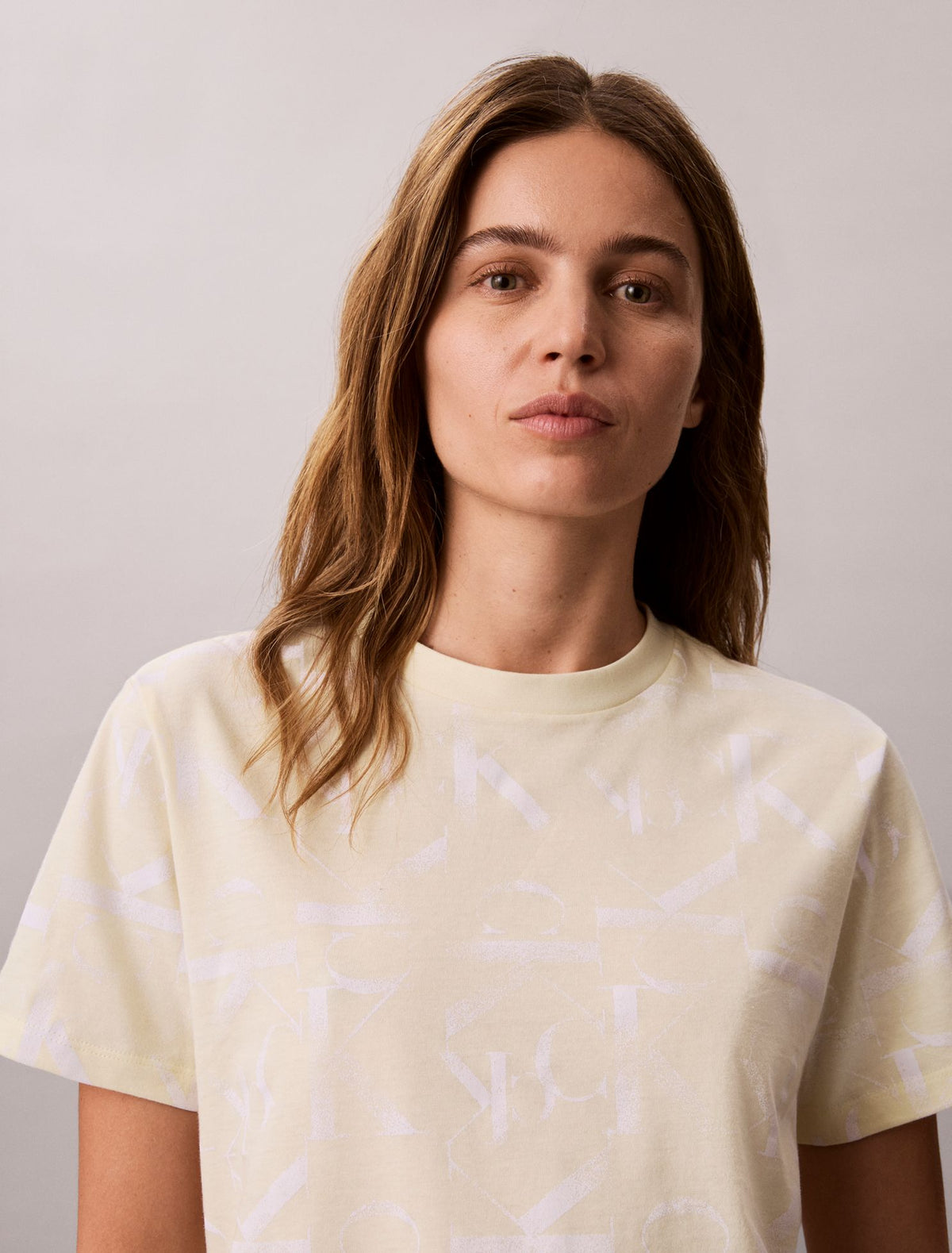 Calvin Klein Allover Faded Monogram Classic T-Shirt