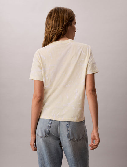 Calvin Klein Allover Faded Monogram Classic T-Shirt