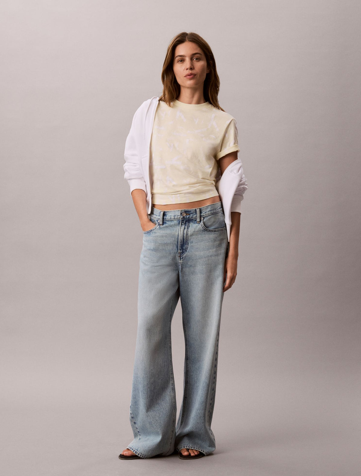 Calvin Klein Allover Faded Monogram Classic T-Shirt