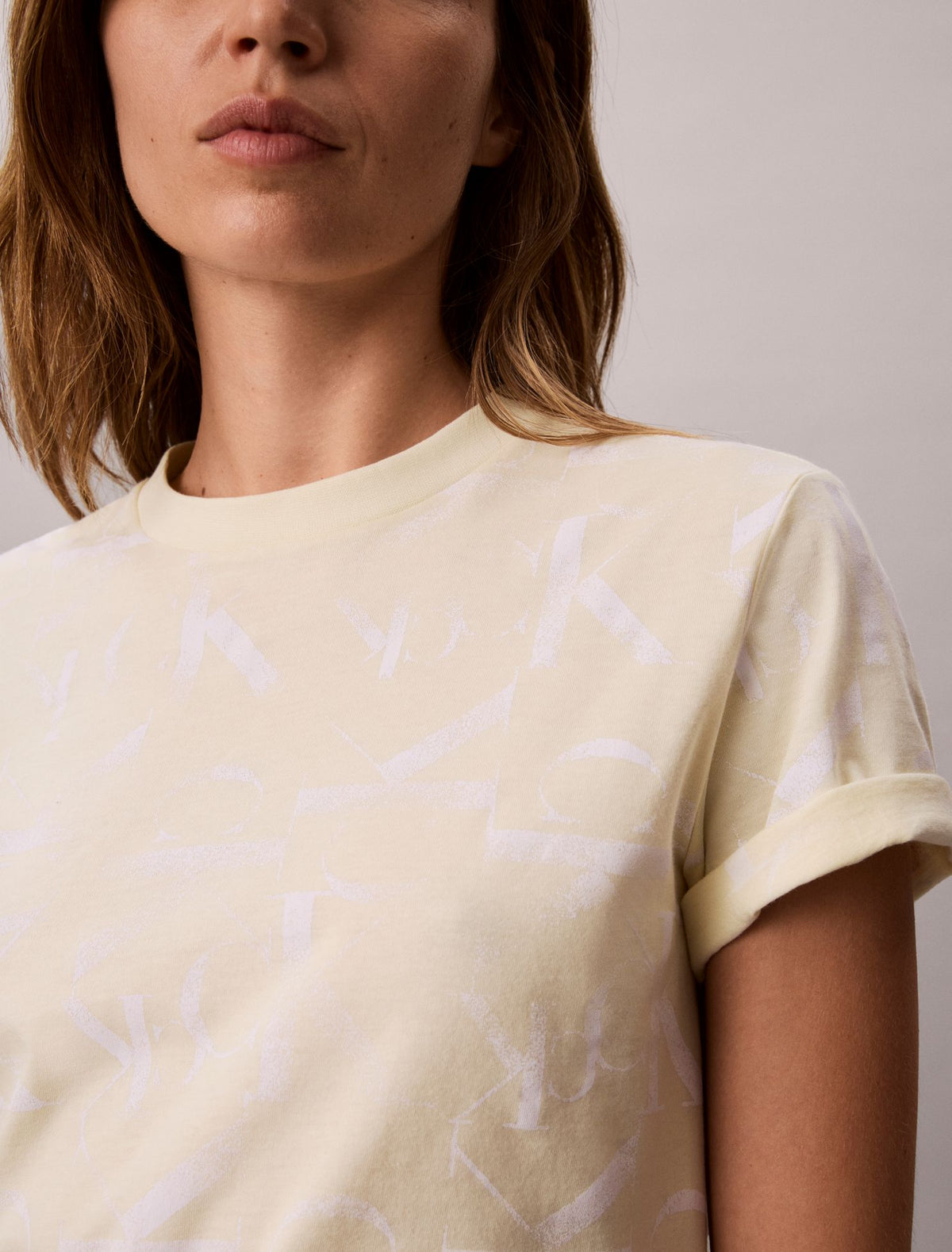 Calvin Klein Allover Faded Monogram Classic T-Shirt