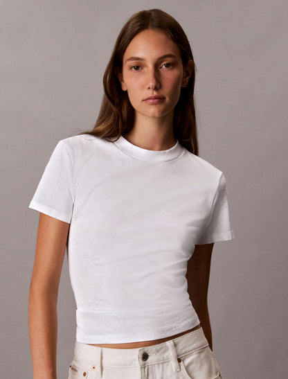 Calvin Klein Allover Monogram Slim T-Shirt