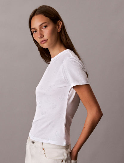 Calvin Klein Allover Monogram Slim T-Shirt