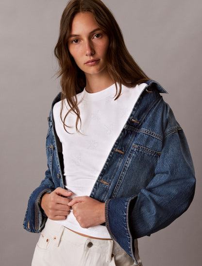 Calvin Klein Allover Monogram Slim T-Shirt