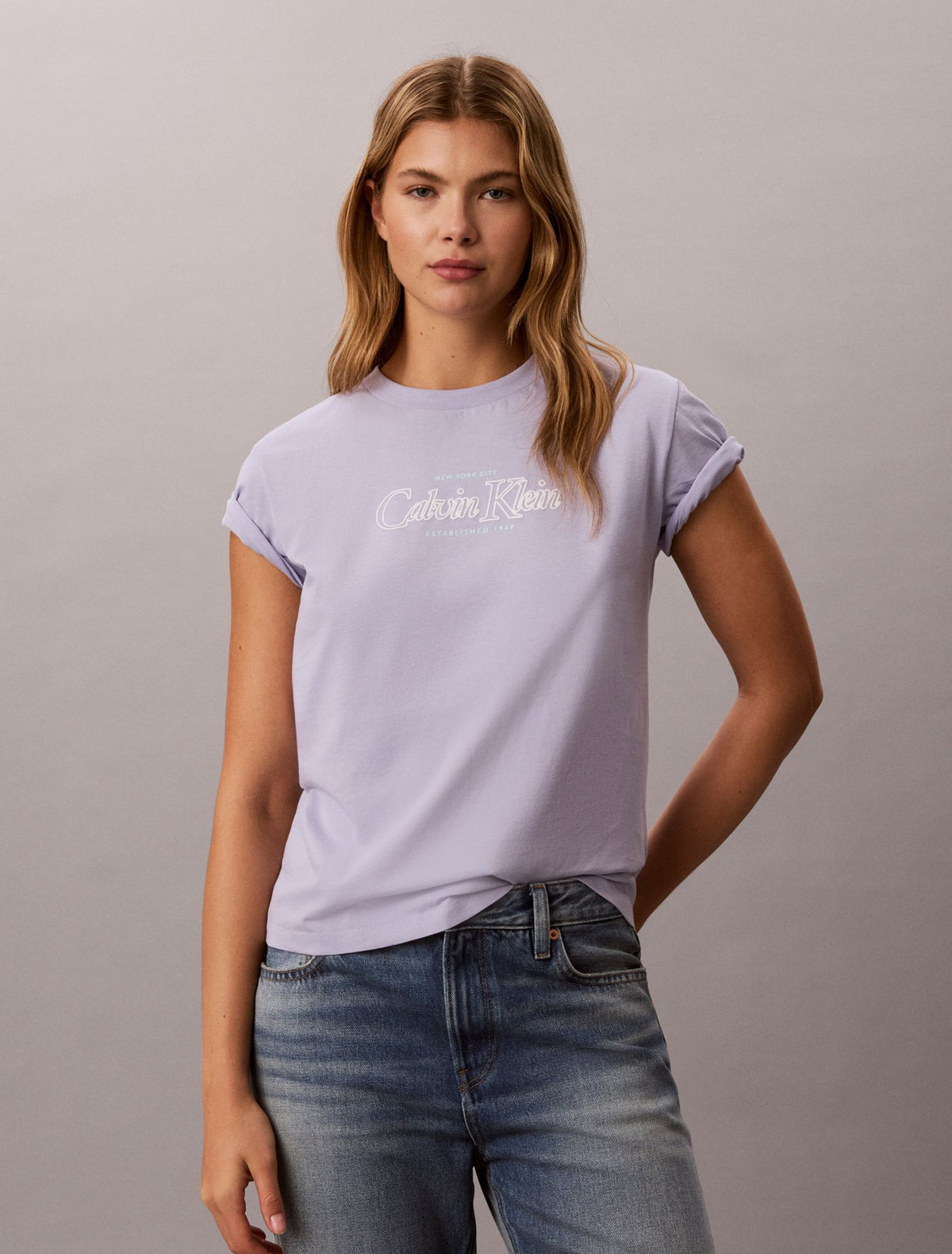 Calvin Klein Outline Calvin Klein Logo Graphic Tee
