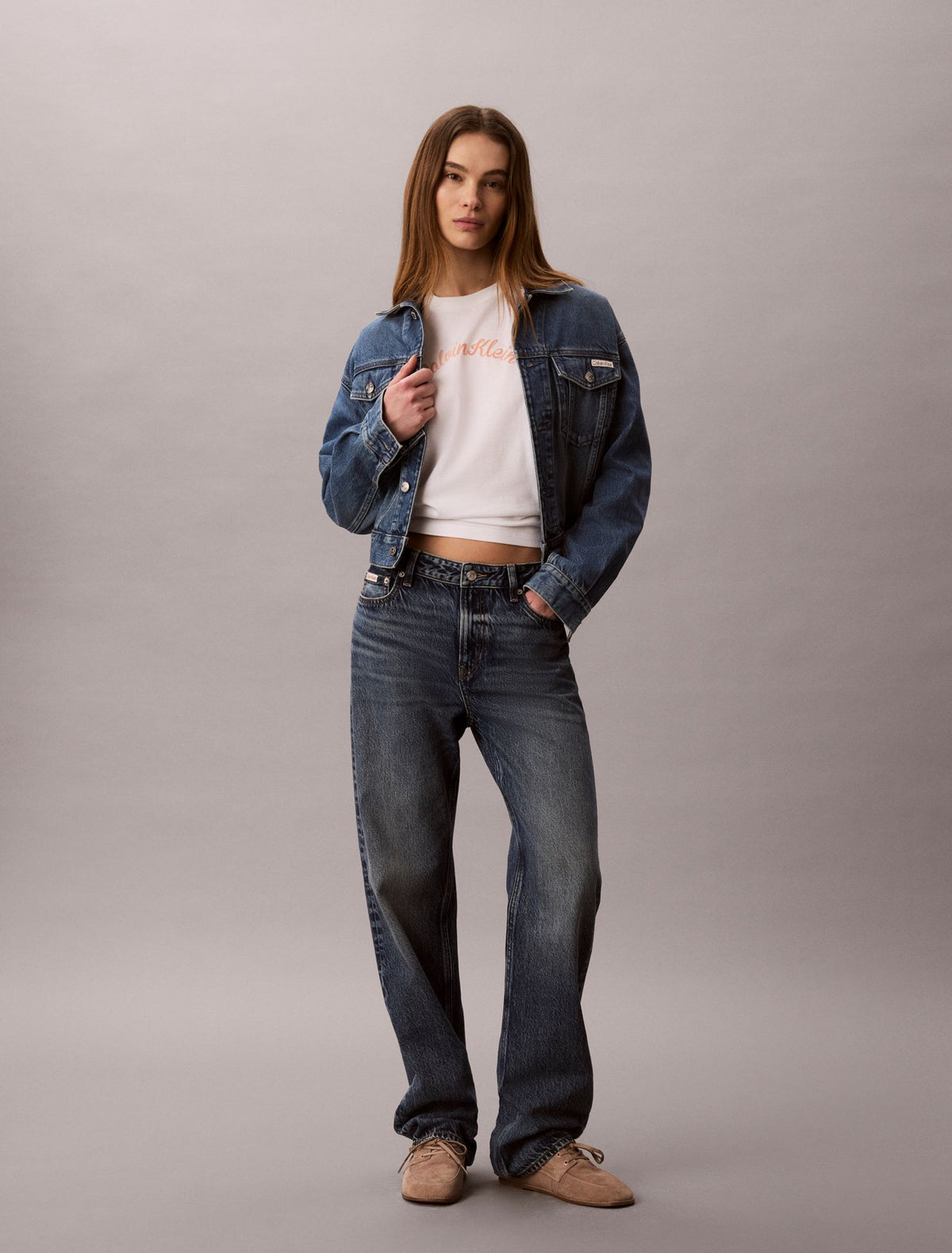 Calvin Klein Felt Logo Graphic Classic T-Shirt