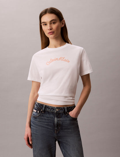 Calvin Klein Felt Logo Graphic Classic T-Shirt