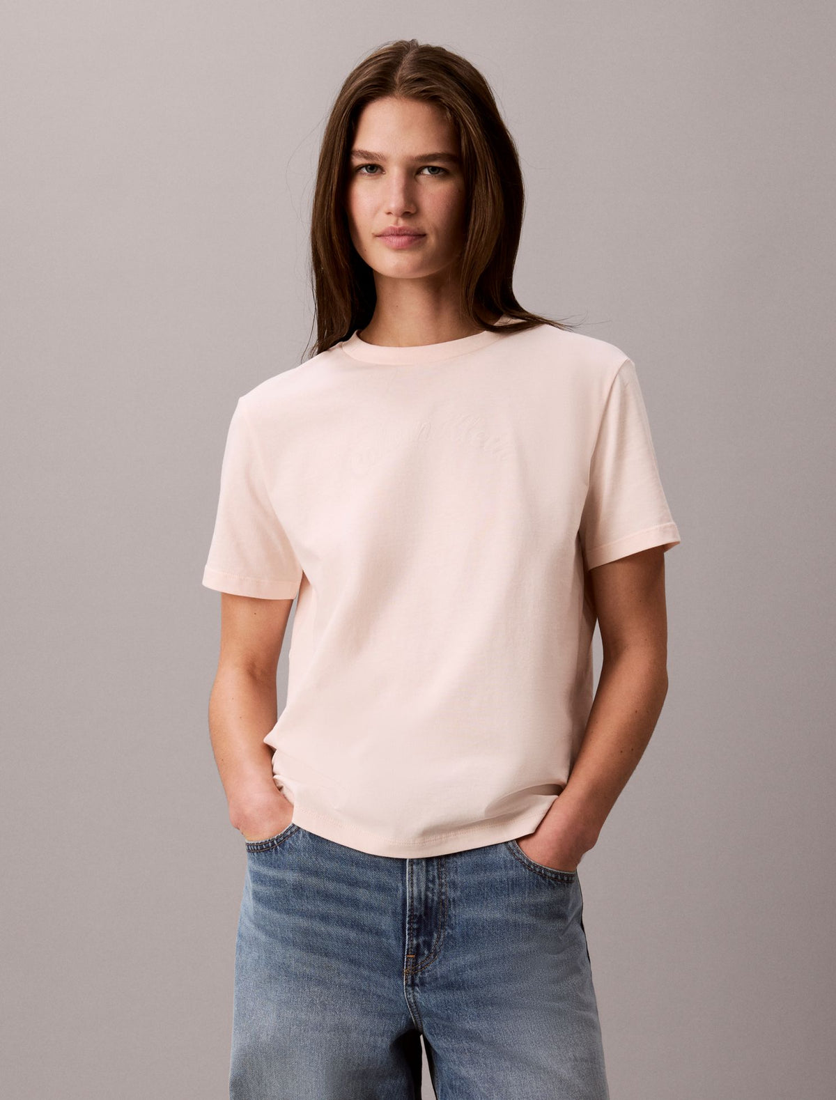 Calvin Klein Felt Logo Graphic Classic T-Shirt