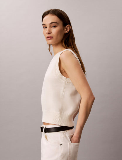 Calvin Klein Textured Monogram Tank Top
