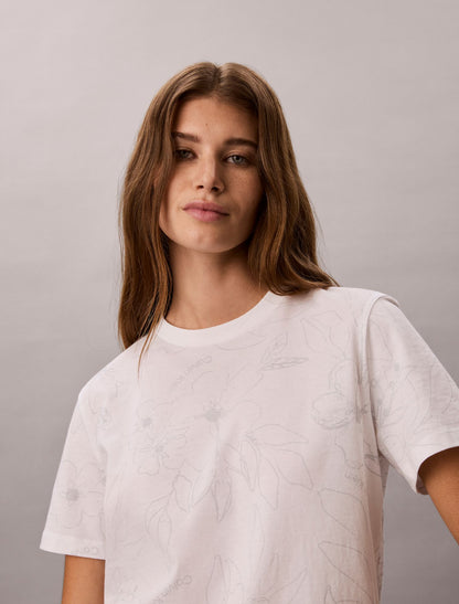 Calvin Klein Floral Print Classic T-Shirt