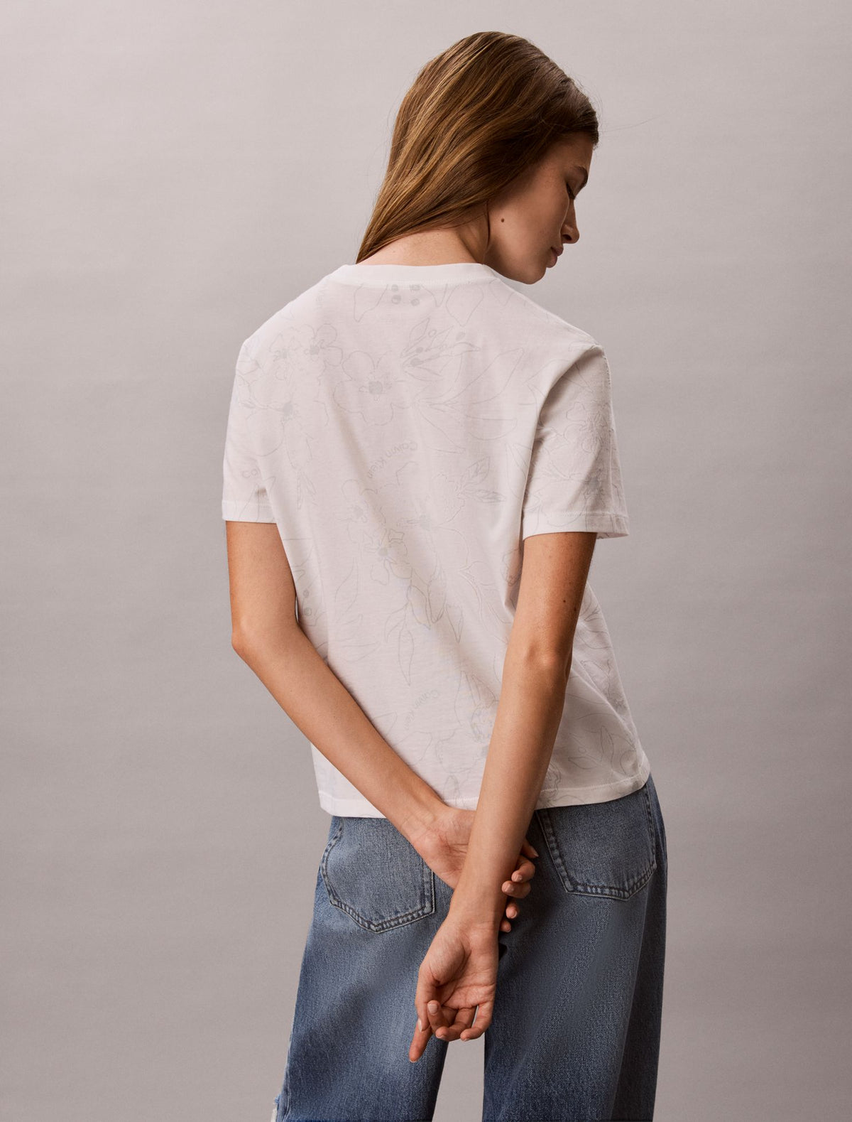 Calvin Klein Floral Print Classic T-Shirt
