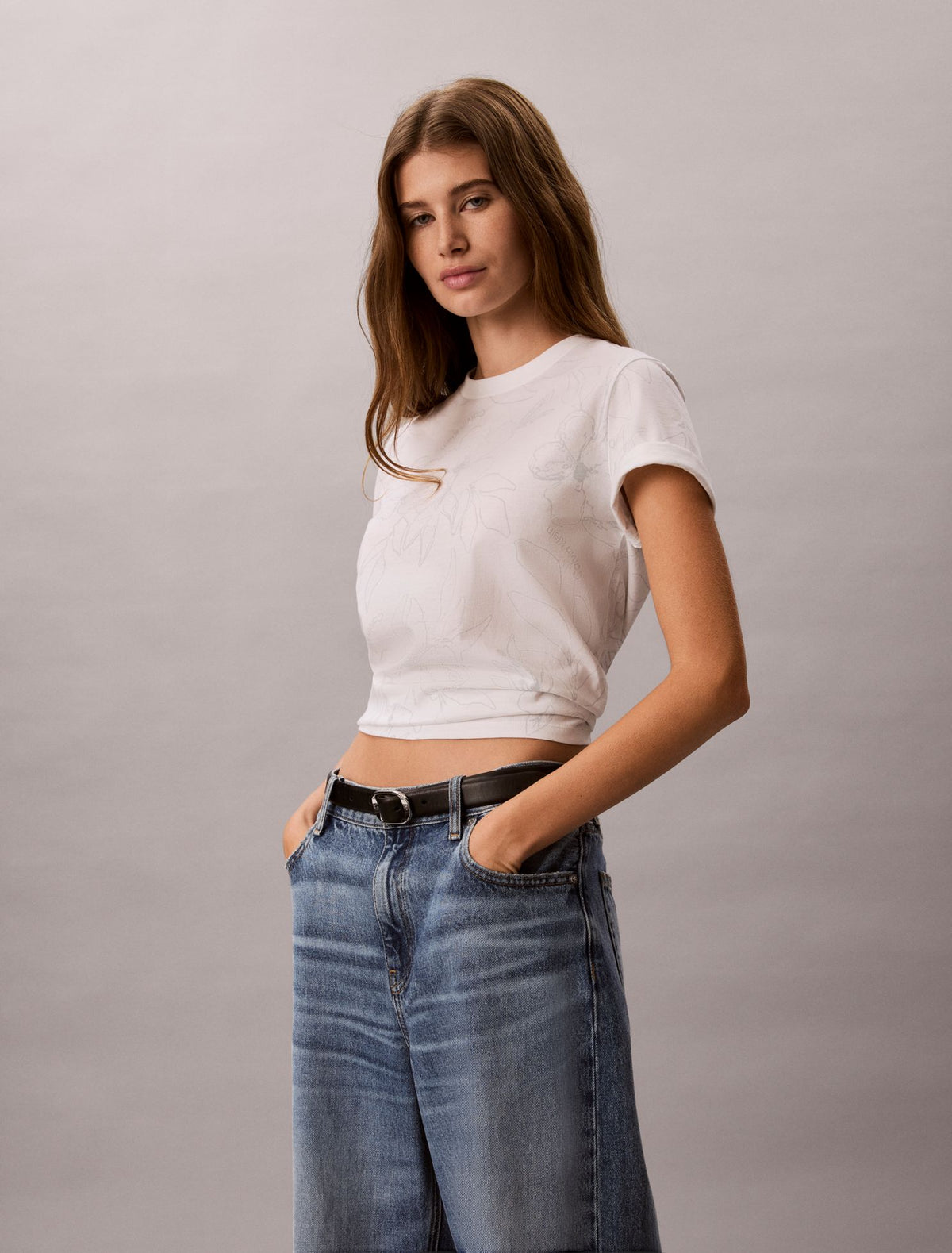 Calvin Klein Floral Print Classic T-Shirt
